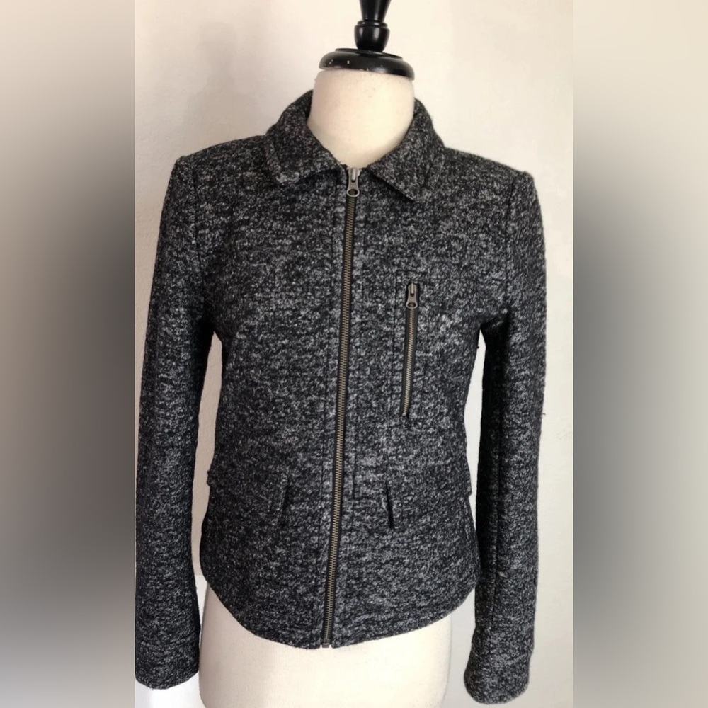 LOFT Heather Gray Teddy Jacket